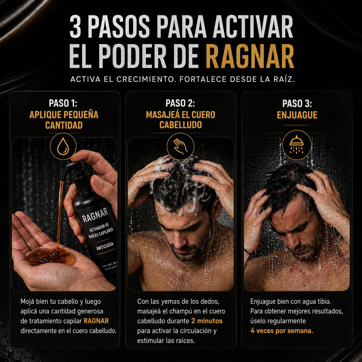 RAGNAR® - Tratamiento Profesional Activador de Raices Capilares
