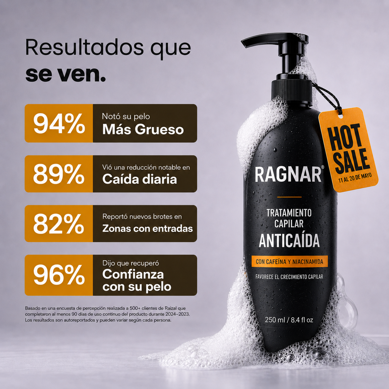 RAGNAR® - Tratamiento Profesional Activador de Raices Capilares
