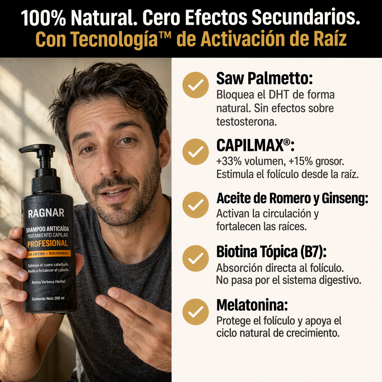 RAGNAR® - Tratamiento Profesional Activador de Raices Capilares